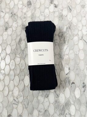Crewcuts Navy Ribbed Tights